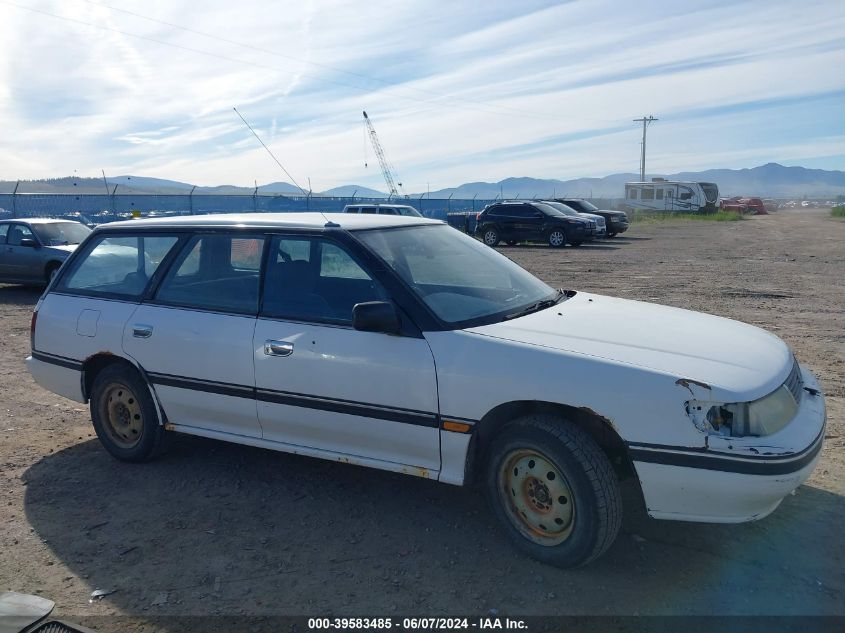 1992 Subaru Legacy L/Hx/Px/Rx VIN: JF2BJ63C4NP905727 Lot: 39583485