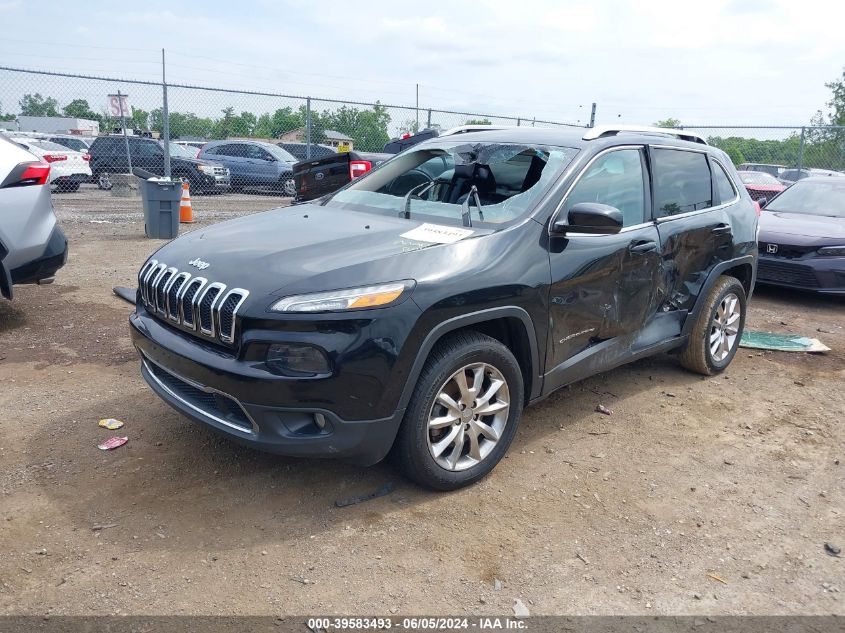 2015 Jeep Cherokee Limited VIN: 1C4PJMDS3FW718596 Lot: 39583493