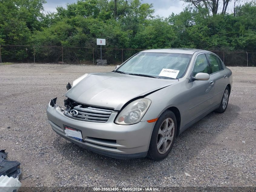 2002 Infi G35 VIN: JNKCV51EX3M000542 Lot: 39583495