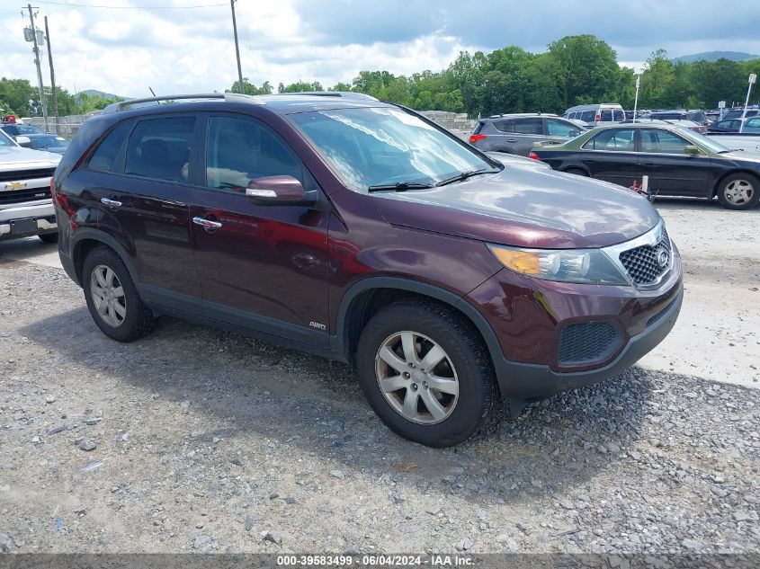 2013 Kia Sorento Lx V6 VIN: 5XYKTDA25DG315223 Lot: 39583499