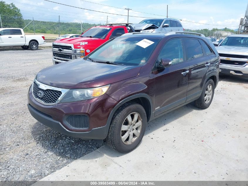 2013 Kia Sorento Lx V6 VIN: 5XYKTDA25DG315223 Lot: 39583499