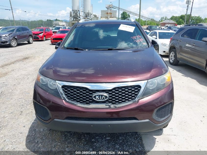 2013 Kia Sorento Lx V6 VIN: 5XYKTDA25DG315223 Lot: 39583499