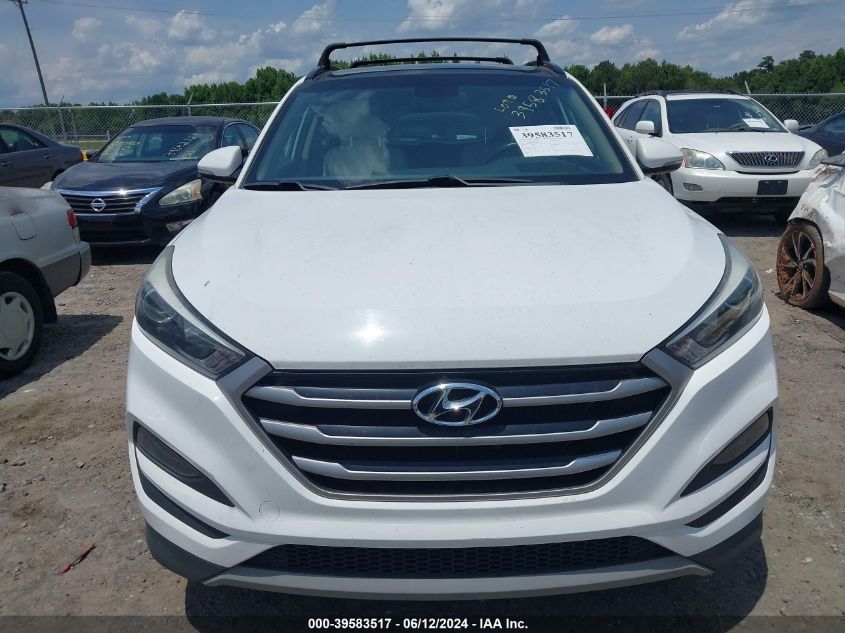 2018 Hyundai Tucson Value VIN: KM8J33A28JU706538 Lot: 39583517