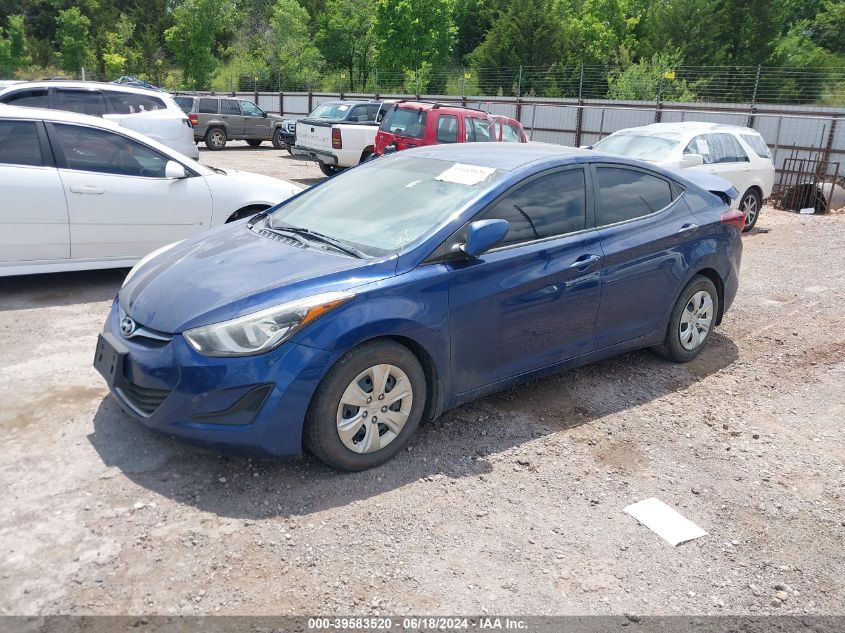 5NPDH4AE3GH791729 2016 HYUNDAI ELANTRA - Image 2