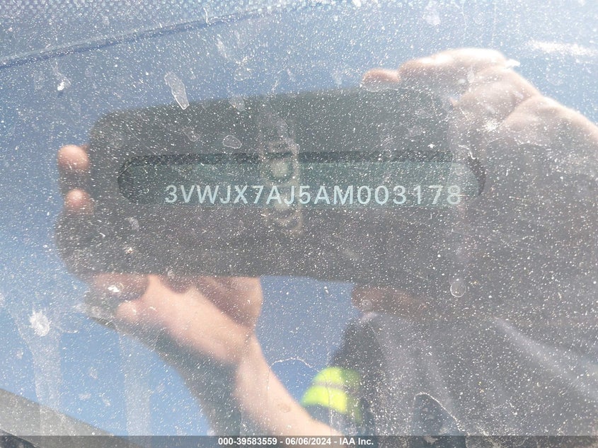 2010 Volkswagen Jetta S VIN: 3VWJX7AJ5AM003178 Lot: 39583559