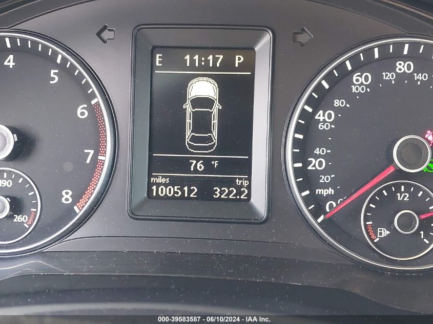 2012 Volkswagen Eos Komfort VIN: WVWBW7AH9CV007539 Lot: 39583587