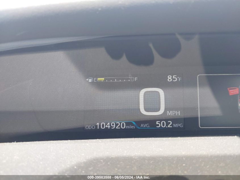 2018 Toyota Prius Two VIN: JTDKBRFU7J3590912 Lot: 39583588