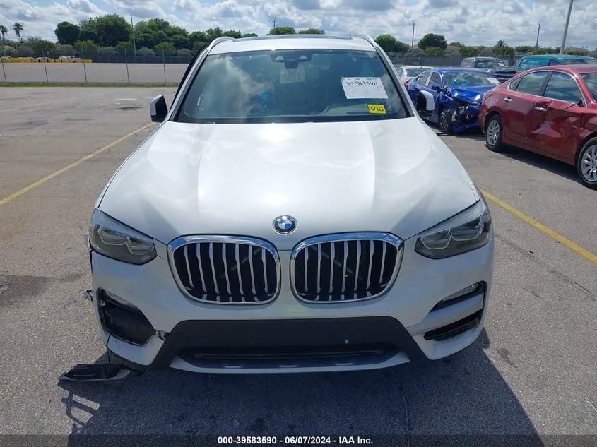 VIN 5UXTR7C57KLF34800 2019 BMW X3 SDRIVE30I