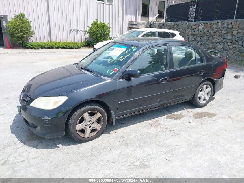 2005 Honda Civic Ex VIN: 2HGES26705H544132 Lot: 39583604