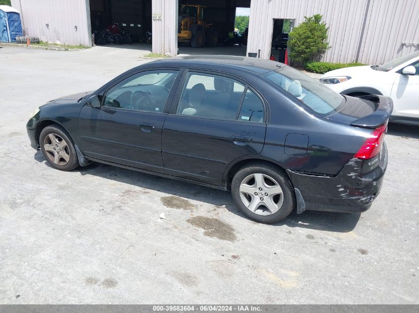 2005 Honda Civic Ex VIN: 2HGES26705H544132 Lot: 39583604