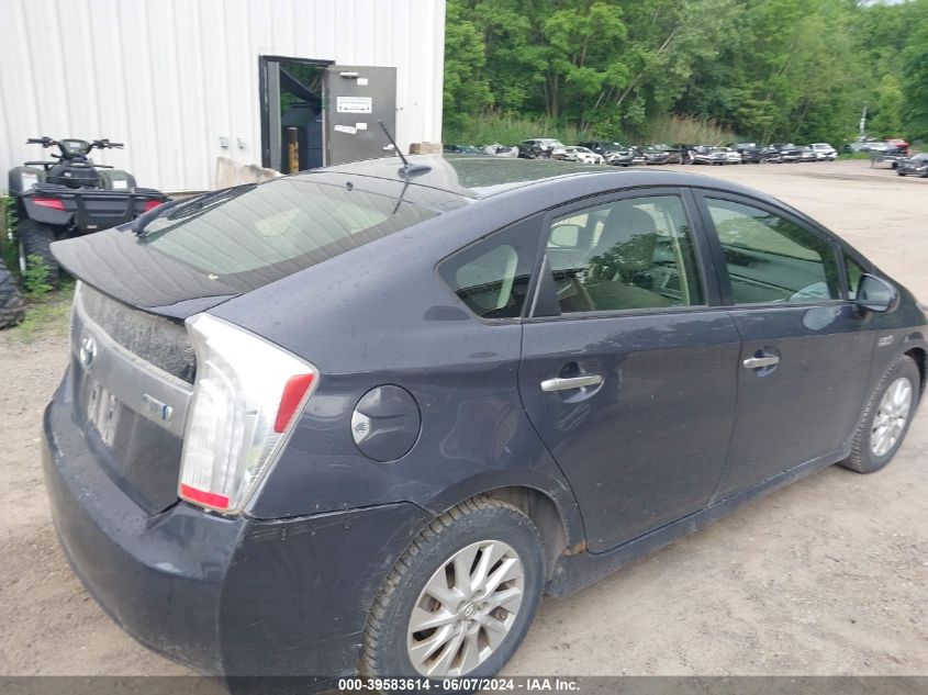 2012 Toyota Prius Plug-In VIN: JTDKN3DP5C3019391 Lot: 39583614