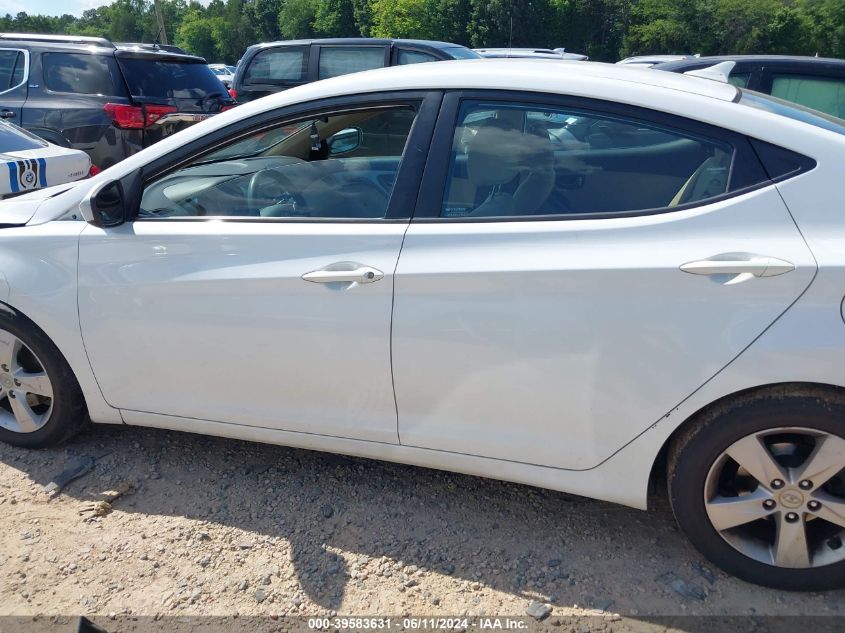 2013 Hyundai Elantra Gls VIN: 5NPDH4AE4DH347139 Lot: 39583631