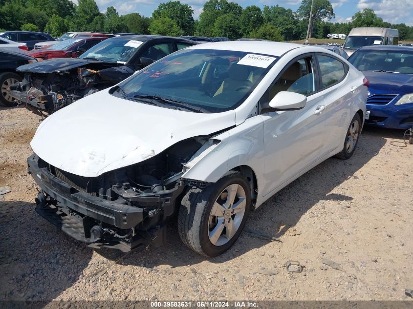 2013 Hyundai Elantra Gls VIN: 5NPDH4AE4DH347139 Lot: 39583631