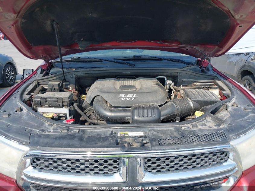 2013 Dodge Durango Sxt VIN: 1C4RDHAG4DC679524 Lot: 39583680