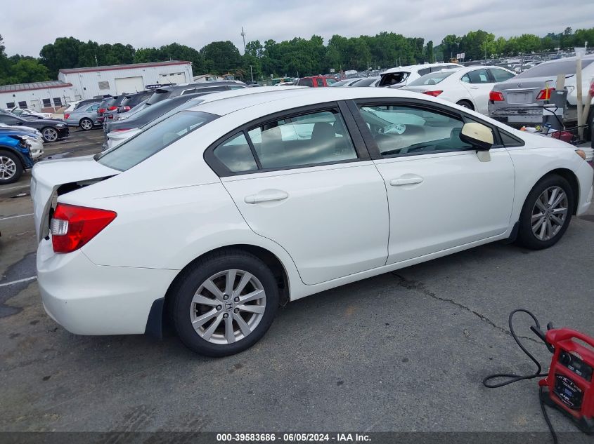 2012 Honda Civic Ex VIN: 2HGFB2F81CH551973 Lot: 39583686