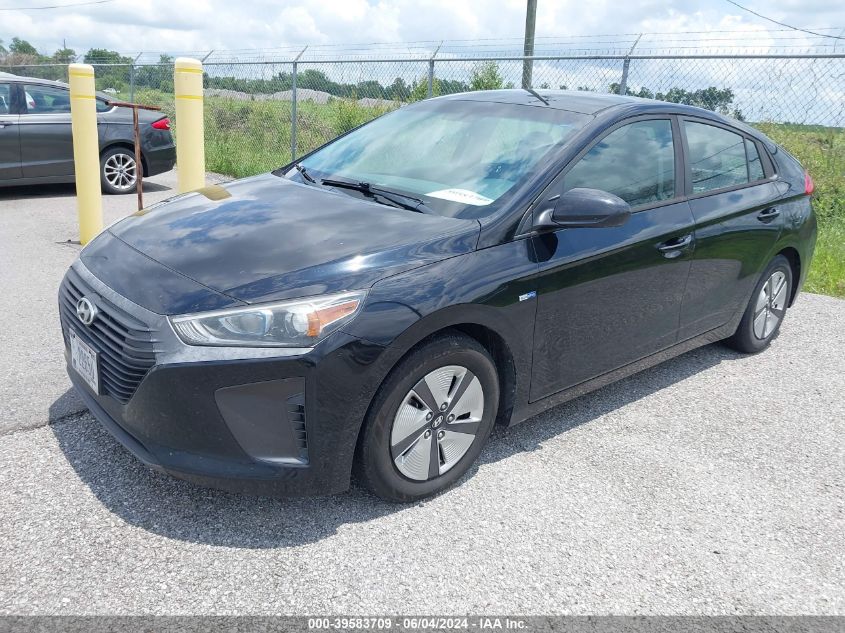 2019 Hyundai Ioniq Hybrid Blue VIN: KMHC65LC8KU158530 Lot: 39583709