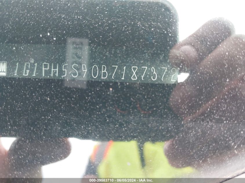 2011 Chevrolet Cruze Ltz VIN: 1G1PH5S90B7187372 Lot: 39583710