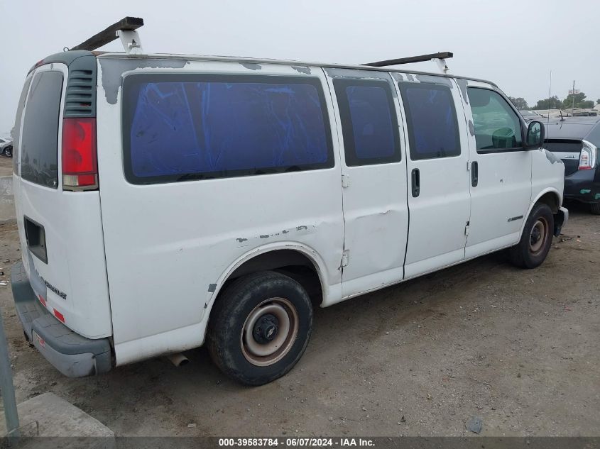 1998 Chevrolet Chevy Van G2500 VIN: 1GCFG25M5W1051686 Lot: 39583784