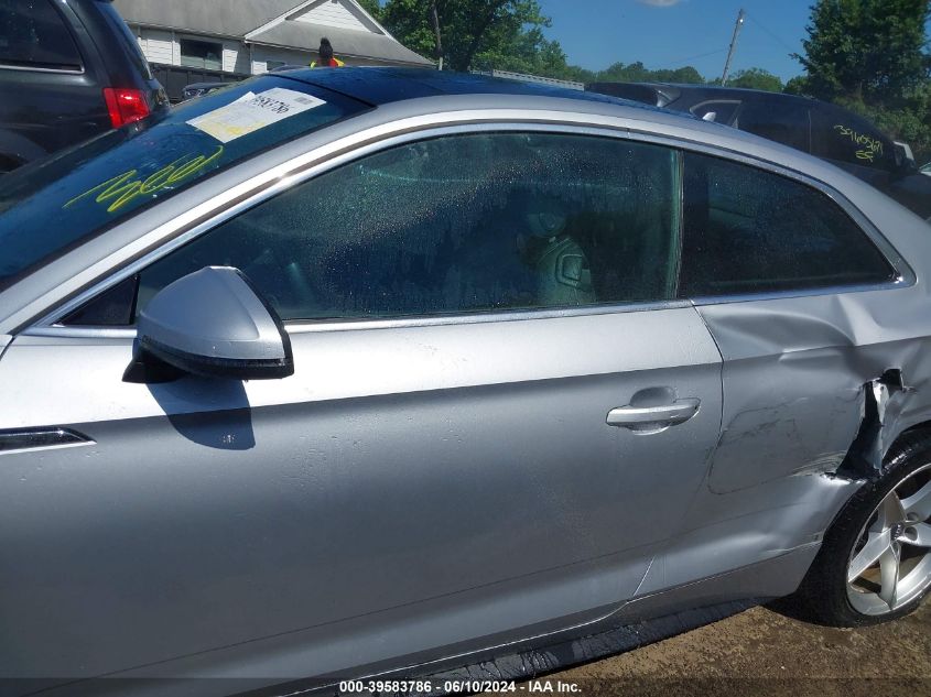 2018 Audi A5 2.0T Premium VIN: WAUTNAF58JA019847 Lot: 39583786