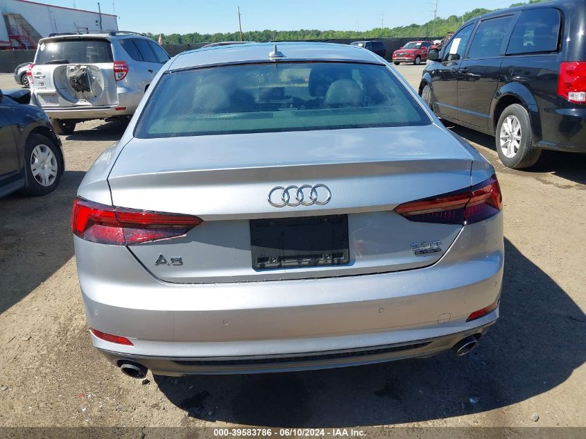 2018 Audi A5 2.0T Premium VIN: WAUTNAF58JA019847 Lot: 39583786