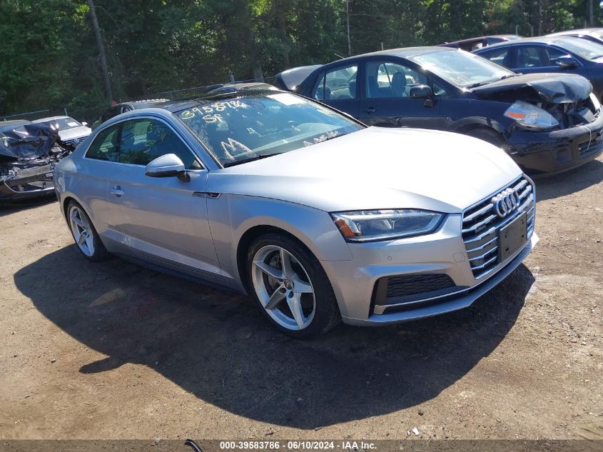 2018 Audi A5 2.0T Premium VIN: WAUTNAF58JA019847 Lot: 39583786