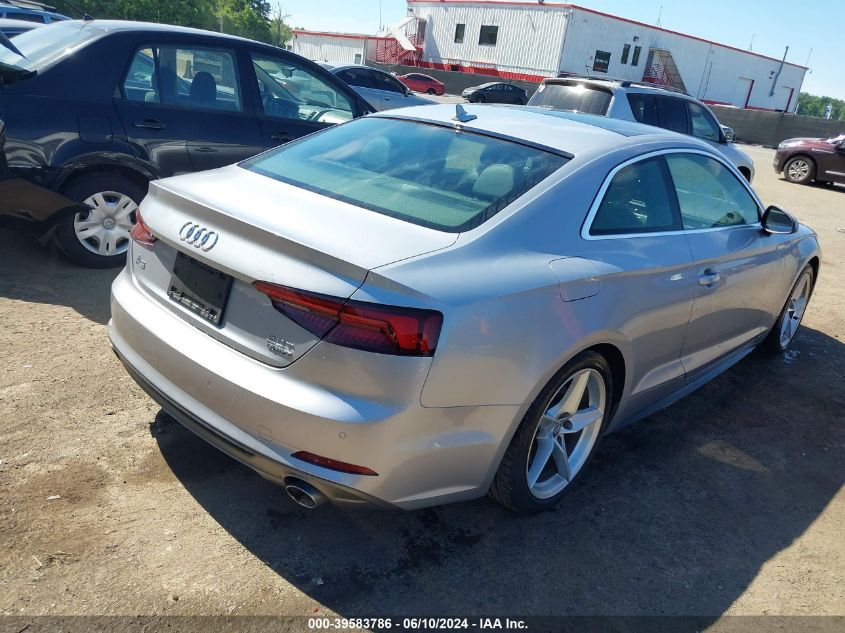 2018 Audi A5 2.0T Premium VIN: WAUTNAF58JA019847 Lot: 39583786