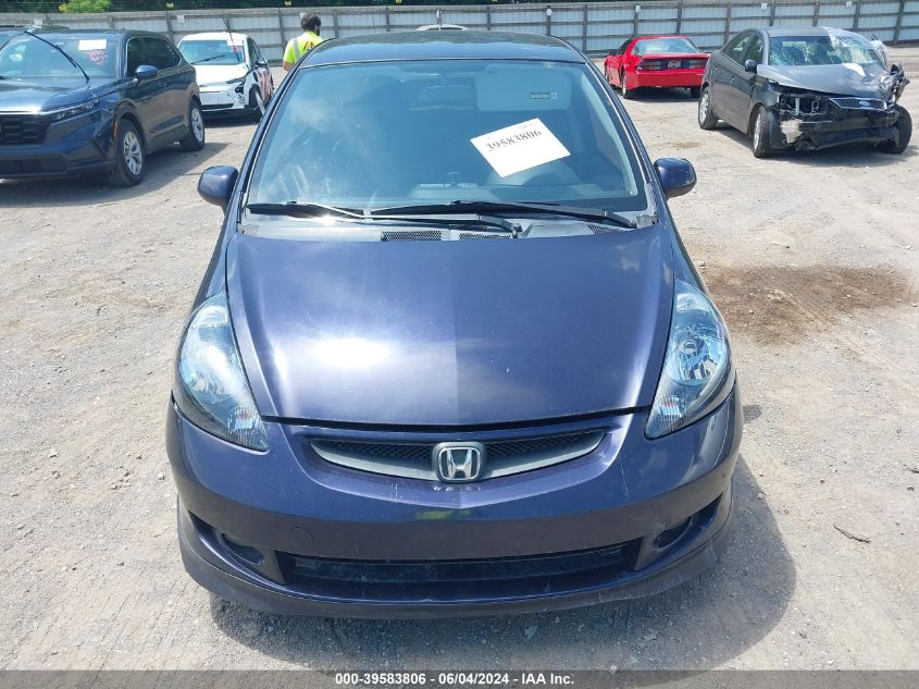 2008 Honda Fit Sport VIN: JHMGD38658S012687 Lot: 39583806
