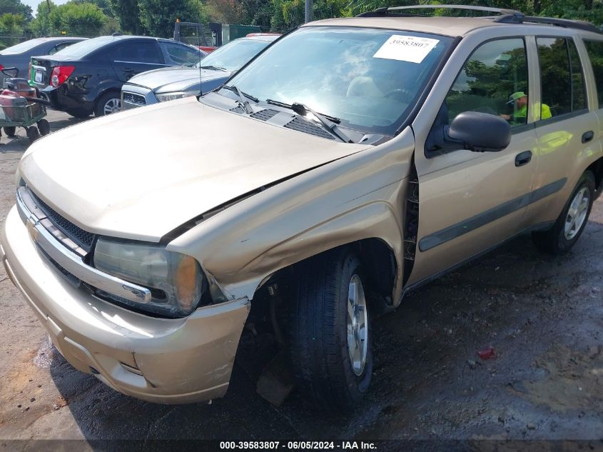 2005 Chevrolet Trailblazer Ls VIN: 1GNDT13S952360656 Lot: 39583807