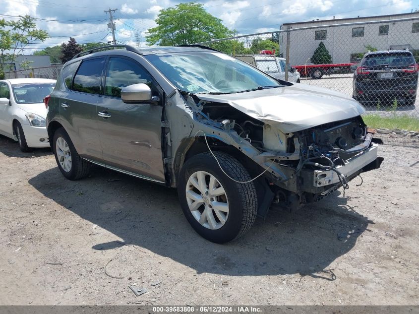 2011 Nissan Murano Sl VIN: JN8AZ1MW2BW161887 Lot: 39583808