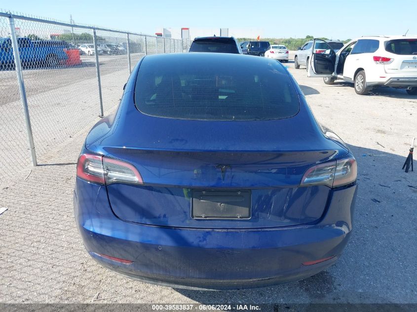 2021 Tesla Model 3 Standard Range Plus Rear-Wheel Drive VIN: 5YJ3E1EA4MF978708 Lot: 39583837