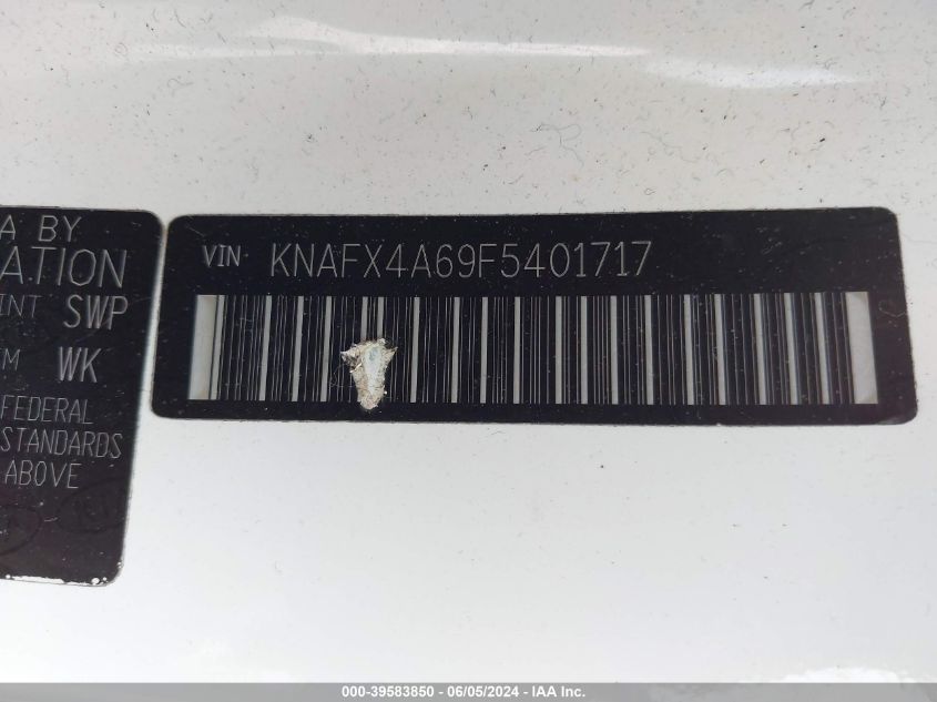 2015 Kia Forte Lx VIN: KNAFX4A69F5401717 Lot: 39583850