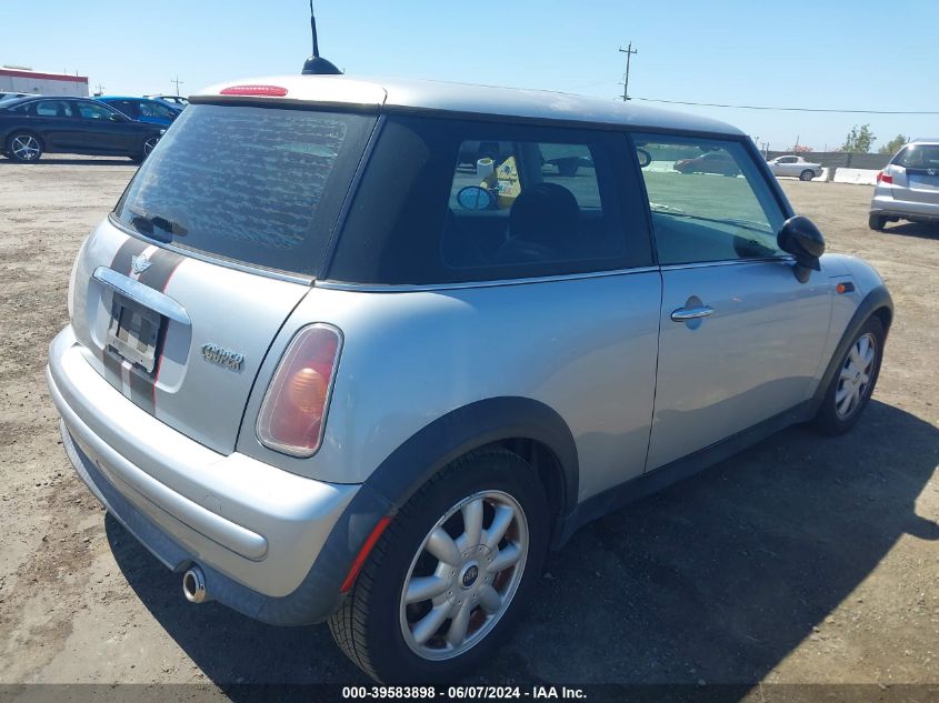 2004 Mini Cooper VIN: WMWRC33444TJ57868 Lot: 39583898