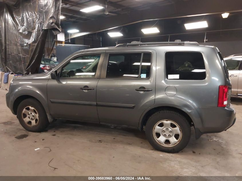2010 Honda Pilot Lx VIN: 5FNYF4H2XAB006938 Lot: 39583960