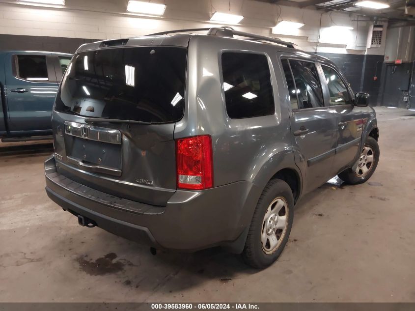 2010 Honda Pilot Lx VIN: 5FNYF4H2XAB006938 Lot: 39583960