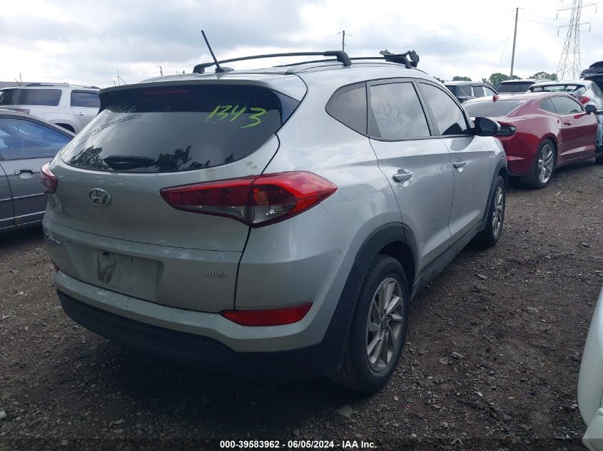 2016 Hyundai Tucson Se VIN: KM8J3CA43GU246666 Lot: 39583962