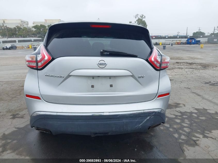 2016 Nissan Murano Platinum/S/Sl/Sv VIN: 5N1AZ2MG8GN114138 Lot: 39583993