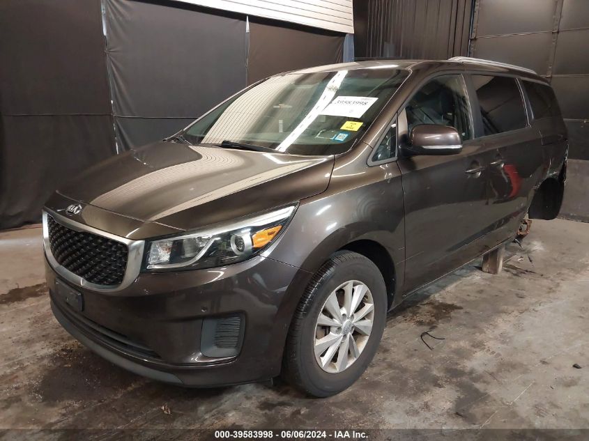 2017 Kia Sedona Lx VIN: KNDMB5C19H6332170 Lot: 39583998