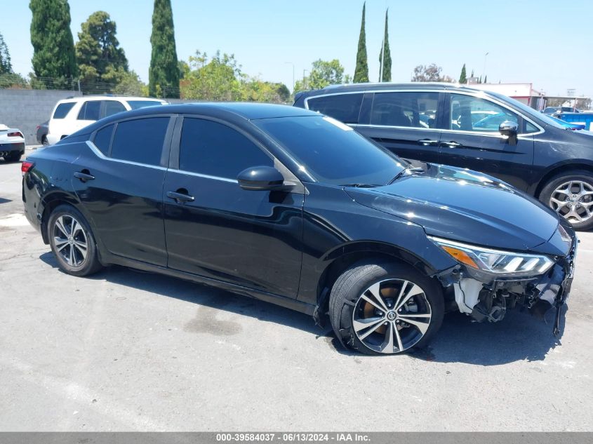 2020 Nissan Sentra Sv Xtronic Cvt VIN: 3N1AB8CV0LY217422 Lot: 39584037
