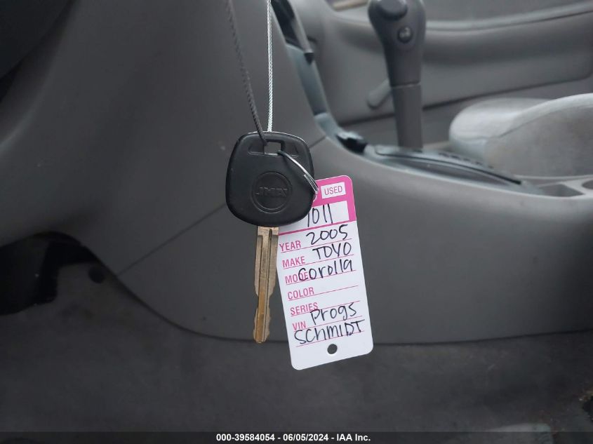 2005 Toyota Corolla Ce VIN: JTDBR32E752058675 Lot: 39584054