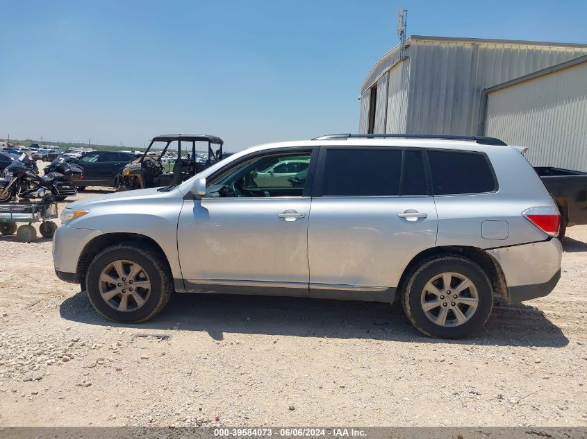 2013 Toyota Highlander Se V6 VIN: 5TDZK3EH1DS128669 Lot: 39584073