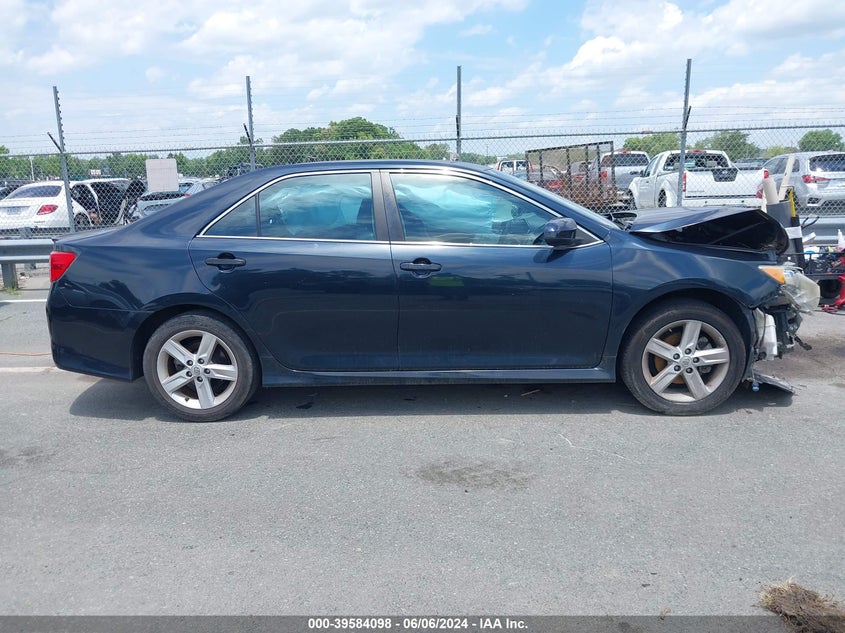 2012 Toyota Camry Se VIN: 4T1BF1FK8CU157273 Lot: 39584098