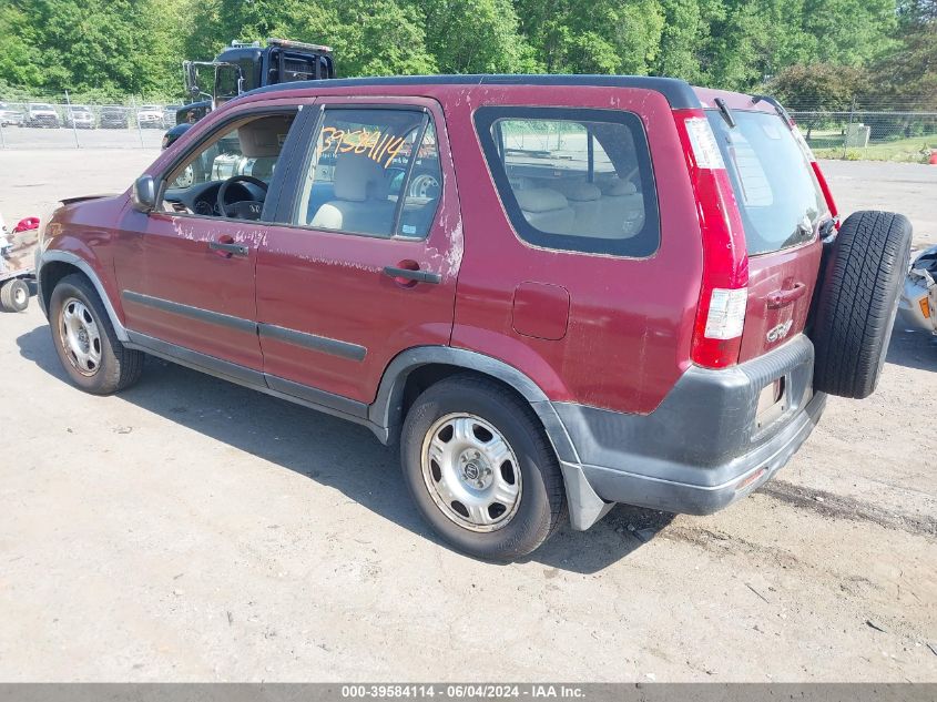 2005 Honda Cr-V Lx VIN: JHLRD685X5C008050 Lot: 39584114