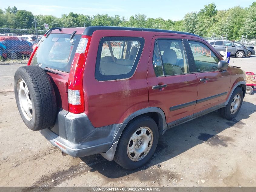 2005 Honda Cr-V Lx VIN: JHLRD685X5C008050 Lot: 39584114