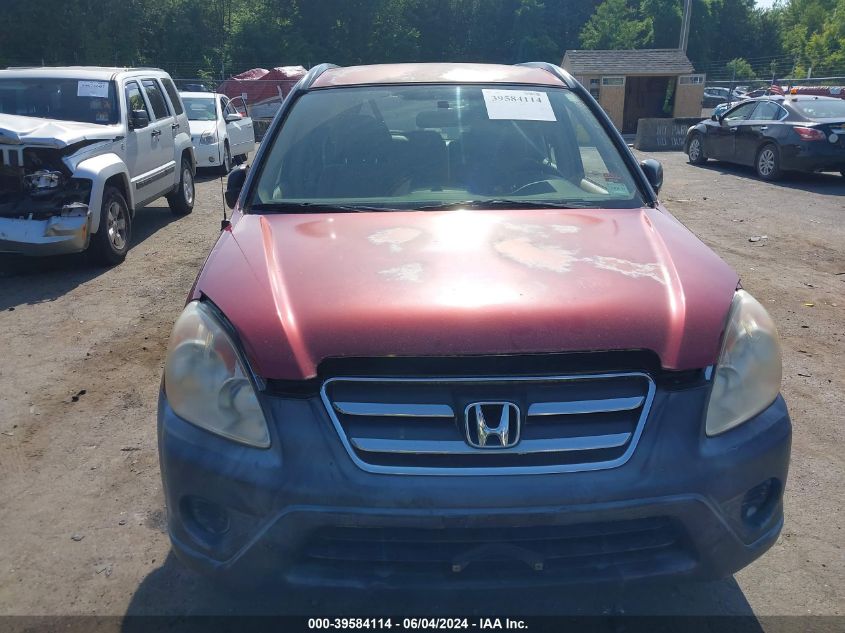 2005 Honda Cr-V Lx VIN: JHLRD685X5C008050 Lot: 39584114