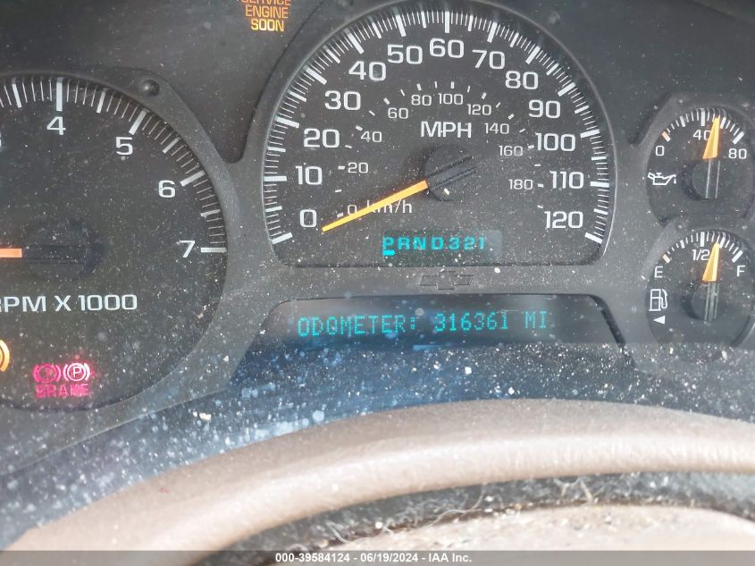 2003 Chevrolet Trailblazer Ext Lt VIN: 1GNET16S336232967 Lot: 39584124