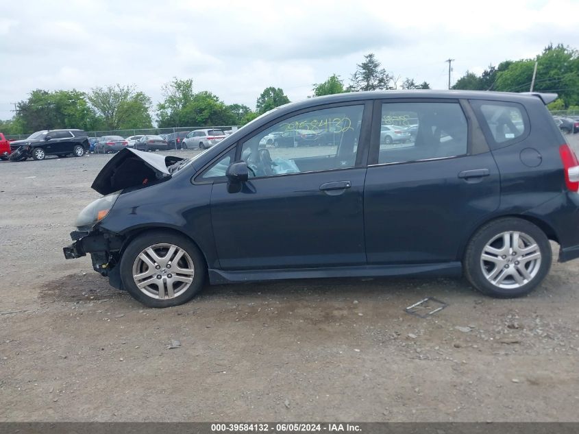 2008 Honda Fit Sport VIN: JHMGD38658S031577 Lot: 39584132