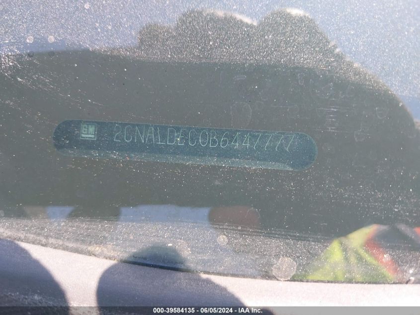 2011 Chevrolet Equinox 1Lt VIN: 2CNALDEC0B6447777 Lot: 39584135