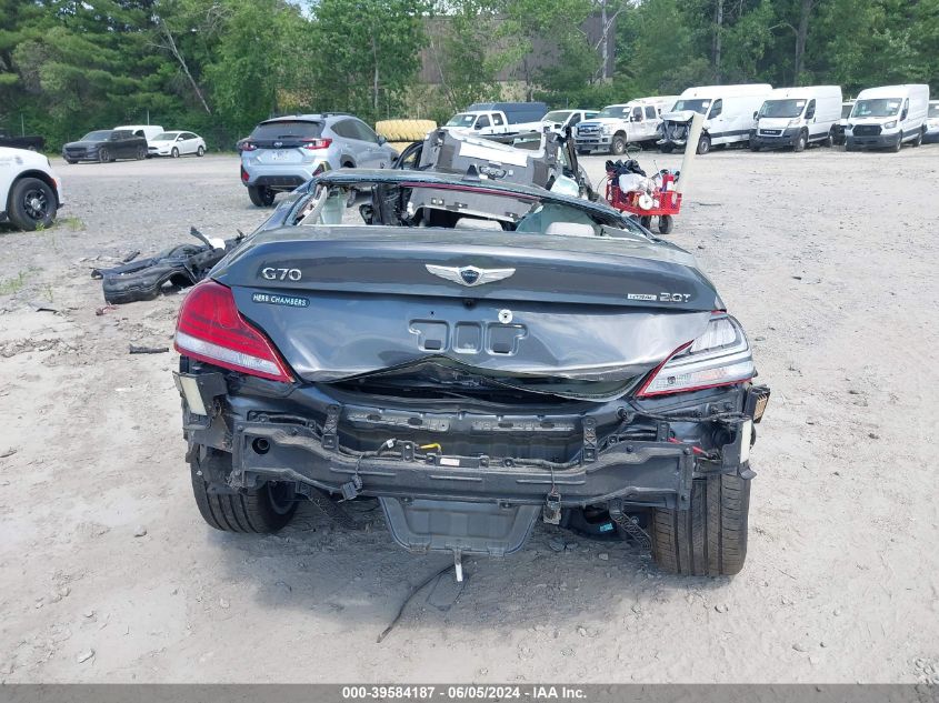 2020 Genesis G70 2.0T Awd VIN: KMTG44LA2LU065414 Lot: 39584187