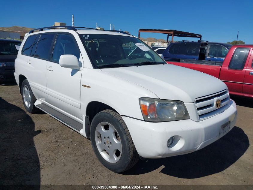 2004 Toyota Highlander Limited V6 VIN: JTEEP21A840064440 Lot: 39584308