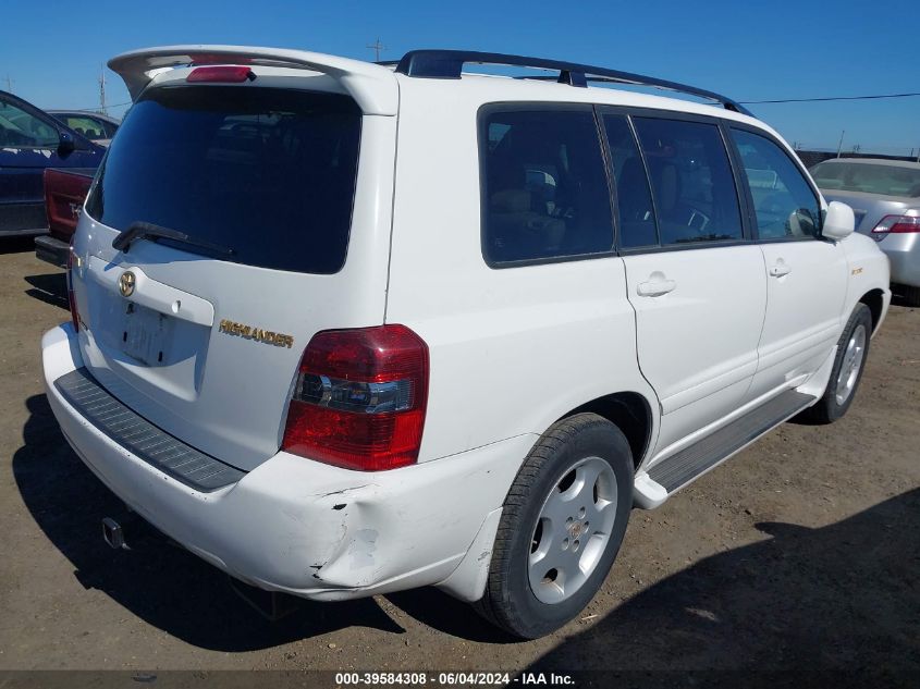 2004 Toyota Highlander Limited V6 VIN: JTEEP21A840064440 Lot: 39584308